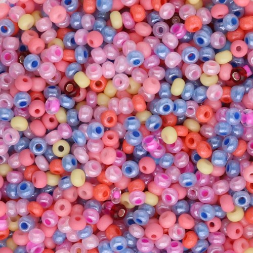 Perles rocailles Preciosa  11/0 2 mm - Mix Pastel x20g