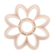 Emporte-pièce tournesol 30 mm en polymère biodégradable - Beige x1