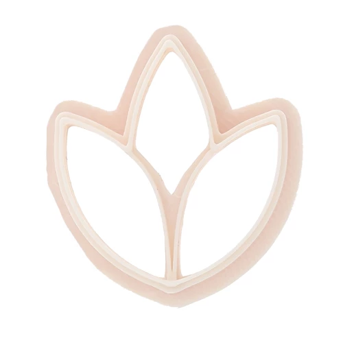 Emporte-pièce épi 26x23.5 mm en polymère biodégradable - Beige x1