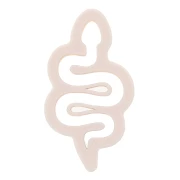 Emporte-pièce serpent 40x20.5 mm en polymère biodégradable - Beige x1