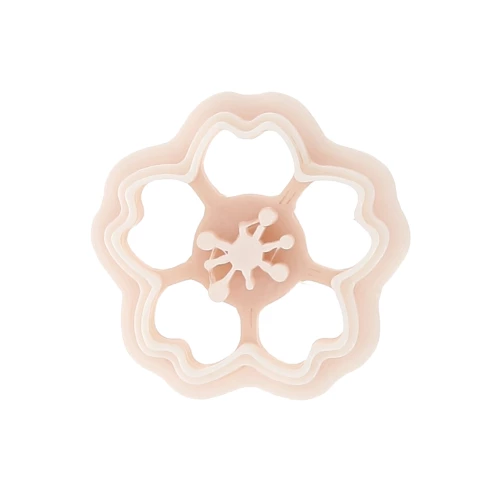 Emporte-pièce fleur de cerisier 17x18 mm en polymère biodégradable - Beige x1