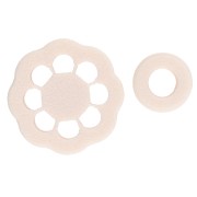 Set d'emportes-pièce fleur marguerite 18 mm en polymère biodégradable - Beige