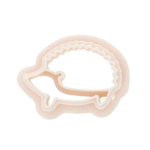 Mini emporte-pièce hérisson 14x21 mm en polymère biodégradable - Beige x1