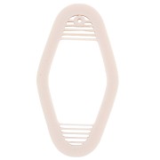 Emporte-pièce porte-clé motel 65x32 mm en polymère biodégradable - Beige x1