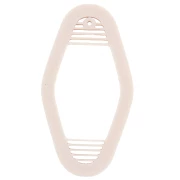 Emporte-pièce porte-clé motel 65x32 mm en polymère biodégradable - Beige x1