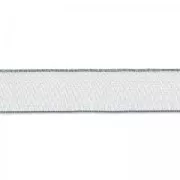 Ruban Organza 6 mm Gris x 1m