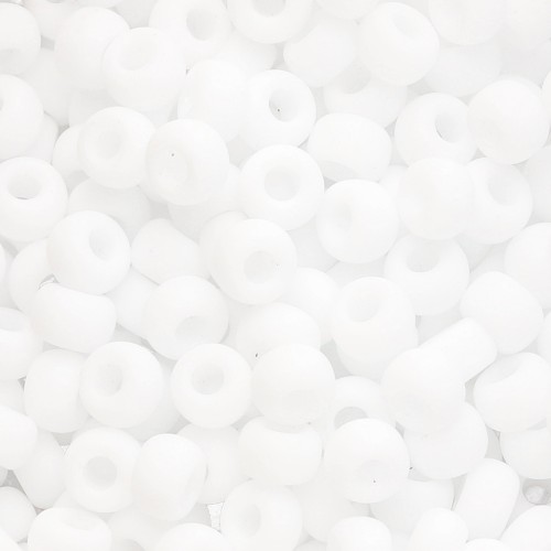 Rocaille Miyuki 6/0 402F - White Mat x8g