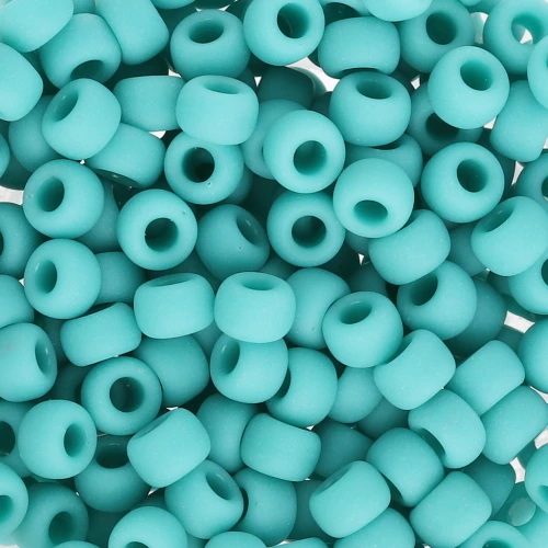 Rocaille Miyuki 6/0 412F - Opaque Turquoise Green Mat x8g