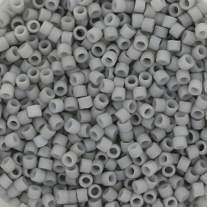Miyuki Delica 11/0 DB1518 - Mat Opaque Light Smoke x8g
