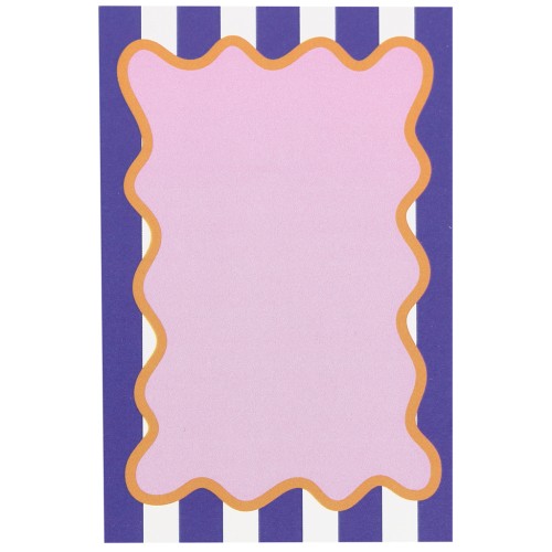 Cartes à bijoux 9x6 cm - Motif rayures - Violet - Blanc - Rose x20