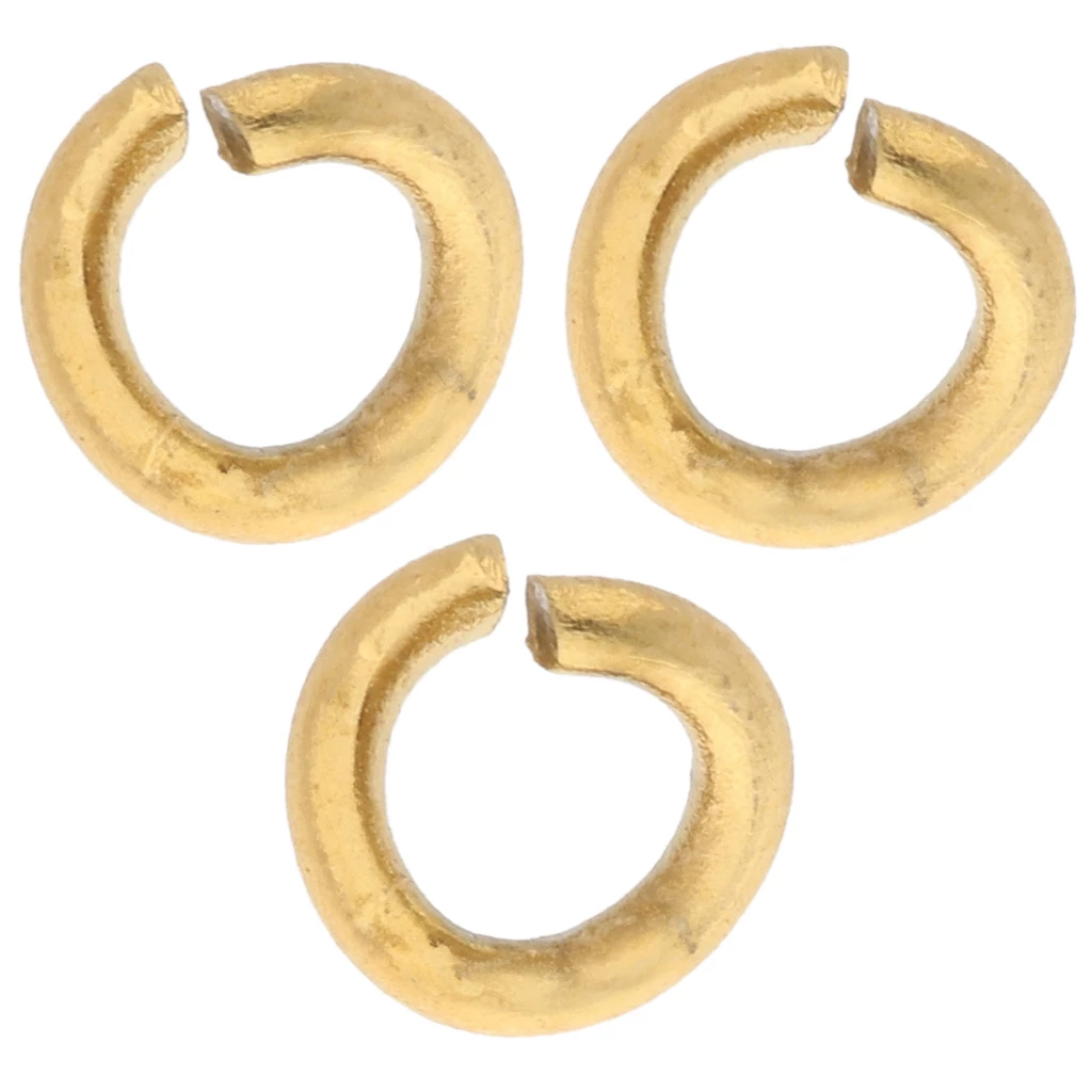 Lot De 100 Anneaux Ouverts En Acier Inoxydable Doré - 4 Mm X 0,5 Mm, Pour Bijoux/Création
