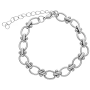 Bracelet maille Fantaisie 7.5 mm - Acier inoxydable 304 x16cm