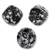 Facettes 3 mm Jet Tweedy Silver x50|raw }}