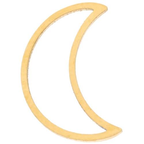 Anneau de montage lune 15x10 mm - Acier inoxydable 316L Doré x1