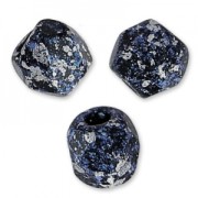 Facettes 3 mm Jet Tweedy Blue x50