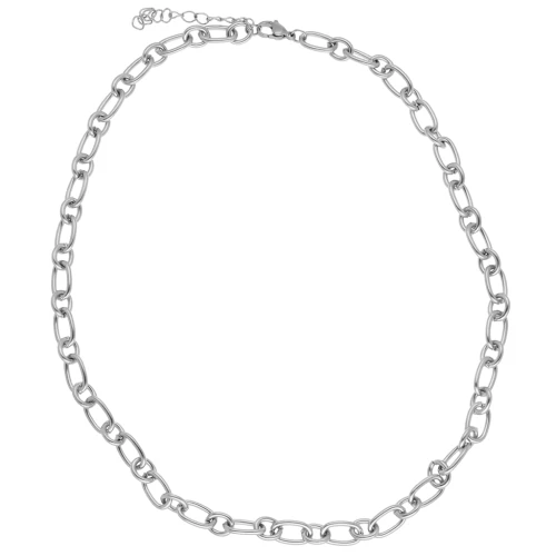 Collier maille Forçat alternée 7 mm - Acier inoxydable 304 x44cm