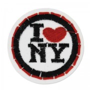 Ecusson Thermocollant I love NY 38 mm Rouge/Noir x1|raw }}