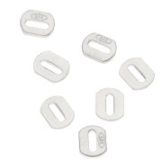 Attaches ovales 4x3 mm - Argent 925 x10