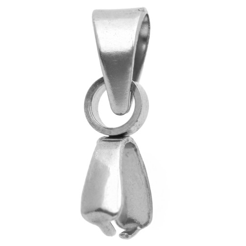 Attaches pendentifs 14 mm - Acier inoxydable 316L x5