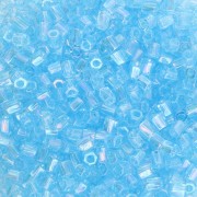 Bugles Twist Miyuki 10/0 Hex Cut 260 - Transparent Aqua AB x10g|raw }}