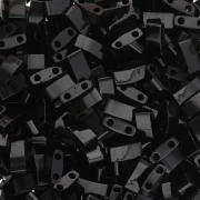 Miyuki Half Tila Beads 5x2.3x1.9 mm HTL-401 - Black x100g
