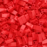 Miyuki Half Tila Beads 5x2.3x1.9 mm HTL-408 - Opaque Red x100g