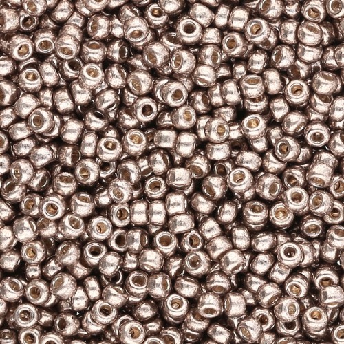 Rocaille Miyuki Duracoat 11/0 4222 - Galvanized Pewter paquet de 100g