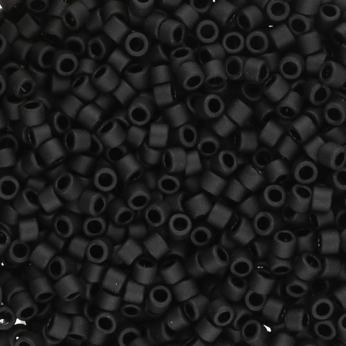 Miyuki Delica 10/0 DBM0310 - Mat Black paquet de 100g