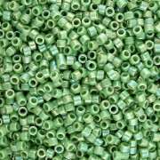 Miyuki Delica 11/0 DB0163 - Opaque Green AB x100g