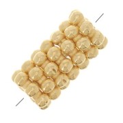 Perles rondelles intercalaires 5 mm Doré à l'or fin x10