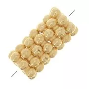 Perles rondelles intercalaires 5 mm Doré à l'or fin x10