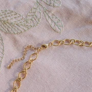 Mes bijoux DIY - Kit bijoux Collier charms Coeurs en Acier Inoxydable Doré