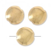 Palets lisses 7.5 mm doré rose x4