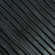 Lacet cuir reconstitué double-face 3 mm Dark Grey Metallic x1m