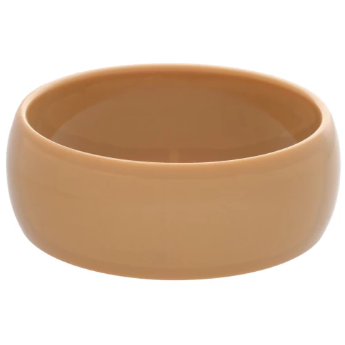 Bracelet jonc épais en résine opaque 69 mm - Camel x1