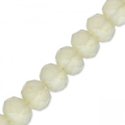 Perles rondelles facettées - rondes aplaties -4x3 mm Sand Frosted x40cm|raw }}