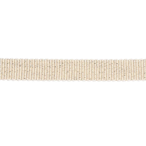 Ruban métallisé Mokuba 9 mm - Light Gold fil doré x50cm