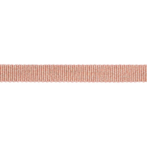Ruban métallisé Mokuba 9 mm - Vintage rose fil doré x50cm