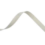 Ruban métallisé Mokuba 9 mm - Kaki fil doré x50cm