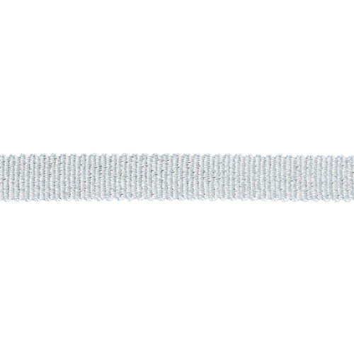 Ruban métallisé Mokuba 9 mm - Bleu clair fil argenté x50cm