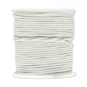 Cordon cuir 1,5 mm Blanc x 25 m