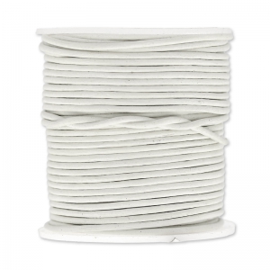 Cordon cuir 1,5 mm Blanc x 25 m