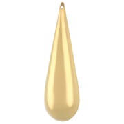Pendentif goutte bombé 50x16 mm - doré à l'or fin x1|raw }}