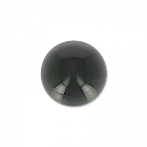 Cabochon rond  6 mm Black Onyx x1