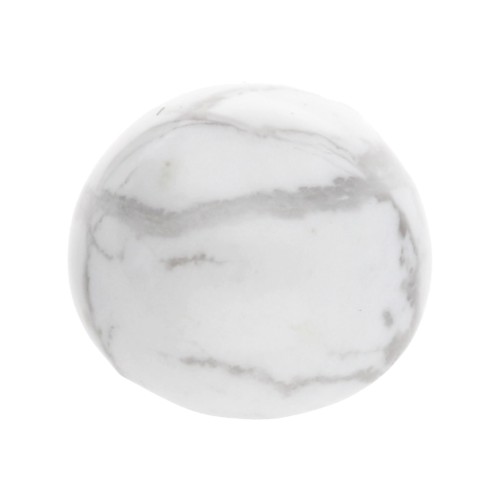 Cabochon rond  6 mm Howlite x1