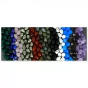 Goutte facettée 6x9 mm Labradorite x1