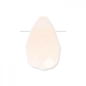 Goutte facettée 6x9 mm Quartz Rose x1