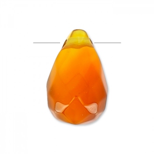 Goutte facettée 6x9 mm Red Agate x1