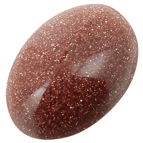 Cabochon ovale 14x10 mm Gold Stone - Imitation Pierre de soleil