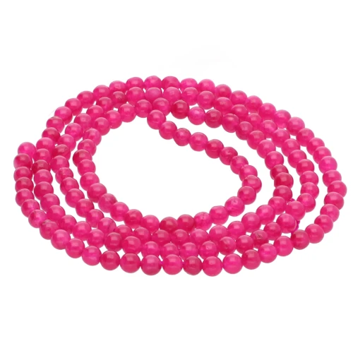 Perles rondes 2 mm en pierre gemme Agate teintée x38cm